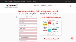 Register | MaxSold