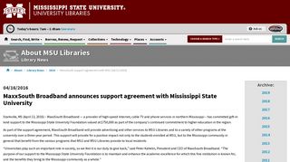 MaxxSouth support agreement with MSU » Mississippi State ...