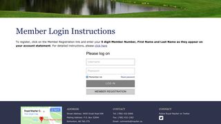 Member Login Instructions - Royal Mayfair Golf Club