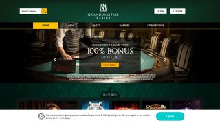 Grand Mayfair | Online Casino with Blackjack, Roulette and Slots