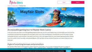 Mayfair Slots | List of Best Casino & Loads of Bonuses & Offers