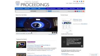 Mayo Clinic Proceedings Home Page