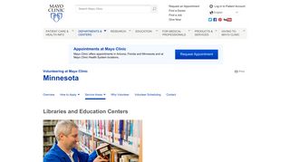 Libraries and Education Centers - About Us - Service ... - Mayo Clinic