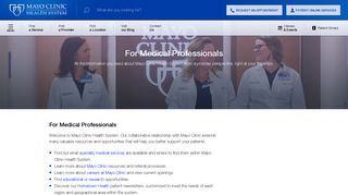 For Medical Professionals - Mayo Clinic Health System