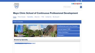 Mayo Clinic School of Continuous Professional Development