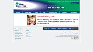 Mayo Employees Federal Credit Union - Online Banking