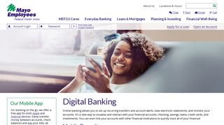 Digital Banking - Mayo Employees Federal Credit Union