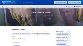 For Patients & Visitors - Mayo Clinic Health System