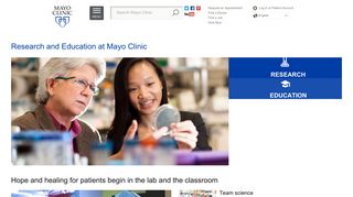 Education and Research at Mayo Clinic