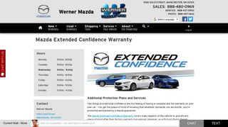 Mazda Extended Warranty Protection Plans & Services - Werner Mazda