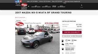 Used 2017 Mazda Mazda MX-5 Miata RF For Sale at Fitzgerald ...
