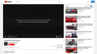 Mazda MX-5 RPM Review - YouTube