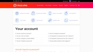 Phone Recycling Customer Support & Your account | Mazuma Mobile ...