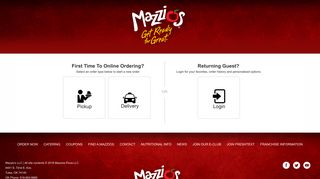 Online Ordering - Mazzio's