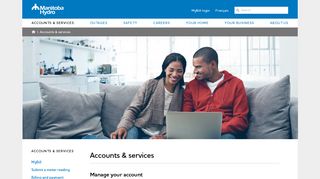 Accounts & services - Manitoba Hydro