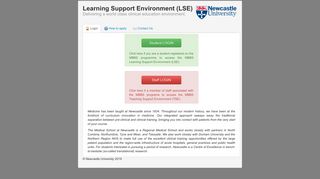 Learning Support Environment (LSE) Newcastle