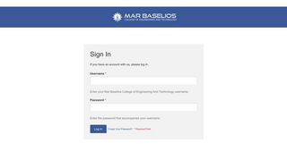 Login - Mar Baselios College of Engineering And Technology