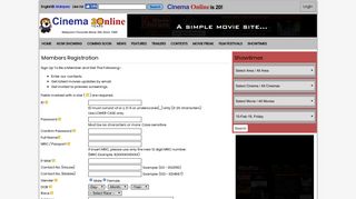 cinema.com.my: Members Registration - Cinema Online