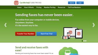 mBox: Receive & Send Faxes using Email and the Internet