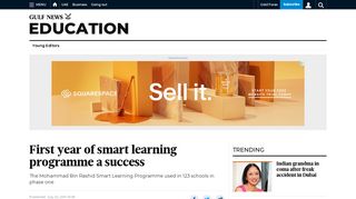 First year of smart learning programme a success - Gulf News