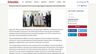 Mohammed Bin Rashid Smart Learning Program Receives ISO ...