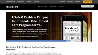 Blackboard Transact | Cashless Campus - Payment Solutions