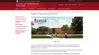 Master of Biomedical Sciences - UIW.edu