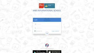 Login - MBS INTERNATIONAL SCHOOL