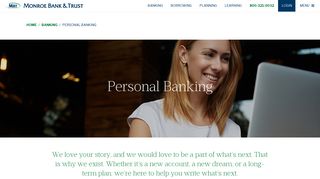 Monroe Bank & Trust - Personal Banking @ MBT