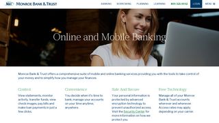 Online and Mobile Banking - Monroe Bank & Trust