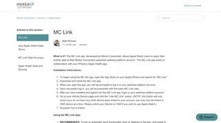 MC Link – Motion Connected