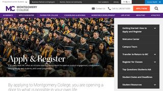 Apply and Register | Montgomery College, Maryland
