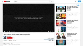 MCA Authority - How Does MCA Authority Work? - YouTube