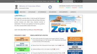 Ministry Of Corporate Affairs - Government of India