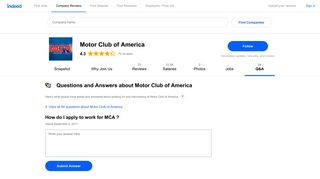 How do I apply to work for MCA ? | Indeed.com