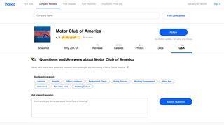 Questions and Answers about Motor Club of America | Indeed.com