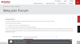 McAfee LLC. - Downloads - Beta Join Forum