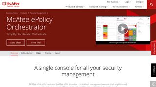 McAfee ePolicy Orchestrator - ePO | McAfee Products