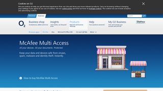 O2 | Business | McAfee Multi Access | Apps for business with O2