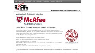 McAfee SaaS Endpoint Protection - - Excel Micro
