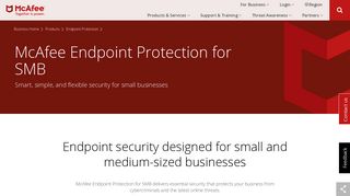 McAfee Endpoint Protection for SMB | McAfee Products