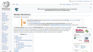 McAfee SiteAdvisor - Wikipedia