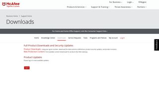 Downloads - McAfee Support