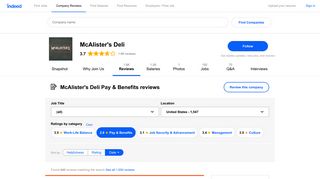 Working at McAlister's Deli: 440 Reviews about Pay & Benefits - Indeed