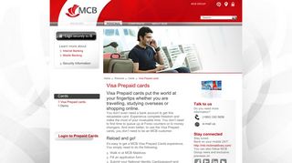 Visa Prepaid cards | Personal | MCB Maldives