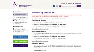Membership Information | MCCA - Early Childhood Education