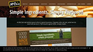 McCain Foods Global Corporate Website