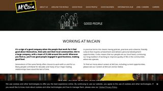McCain Good People – Employee Development & Wellbeing, Career ...
