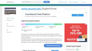 Access online.mccann.edu. Student Portal