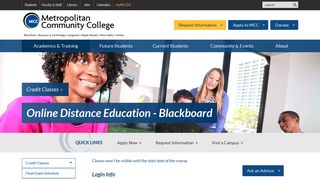 Blackboard :: Online Distance Education :: Metropolitan Community ...